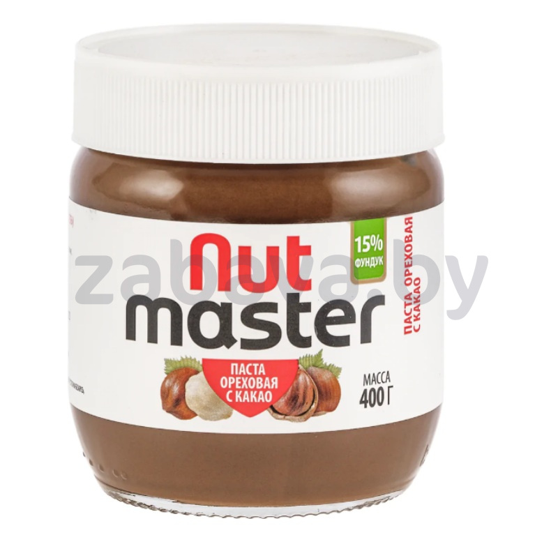 Паста ореховая Nut Master с какао, 400 г