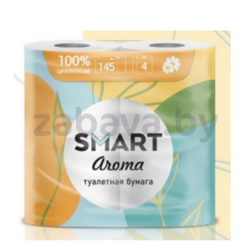 Туалетная бумага Smart Aroma, 2 слоя, 4 рулона