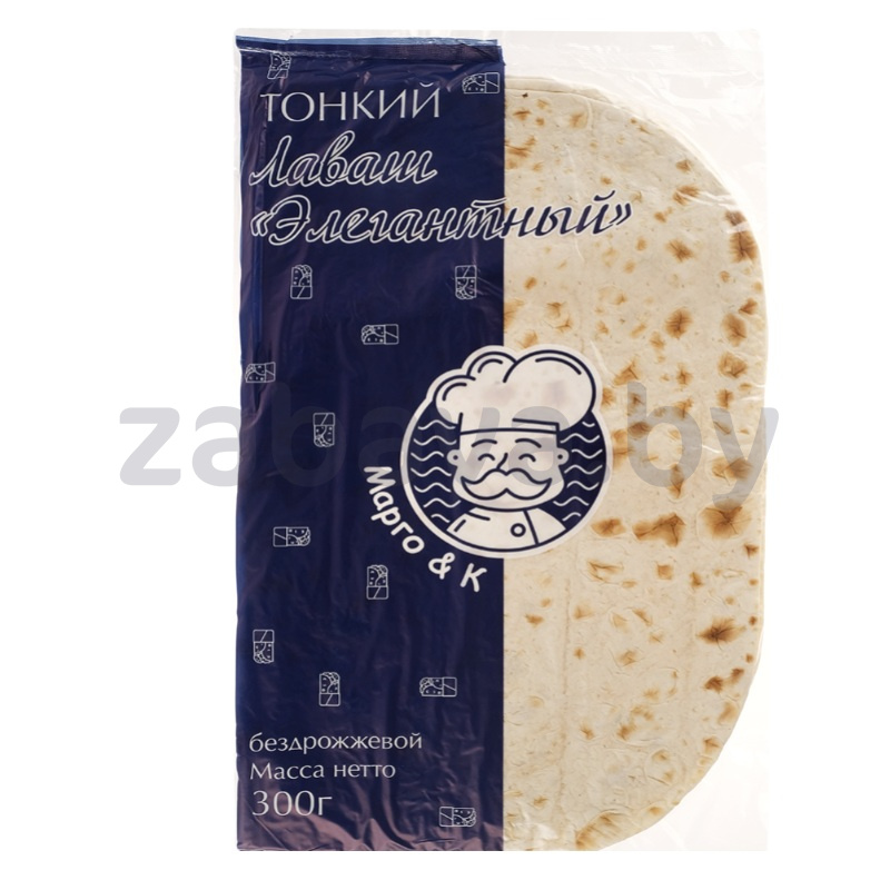 Лаваш тонкий «Марго & К», элегантный, 300 г