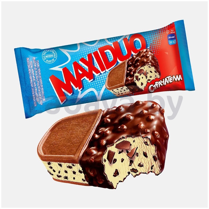 Мороженое Maxiduo, страчателла, РФ, 92 г