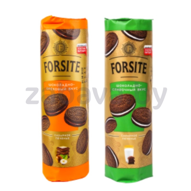 Печенье-сэндвич Forsite, шоколадн. и сливочн./орехов. вкус, 220 г