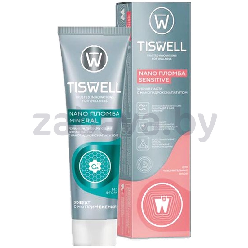 Зубная паста Tiswell, 110 г, в ассорт.