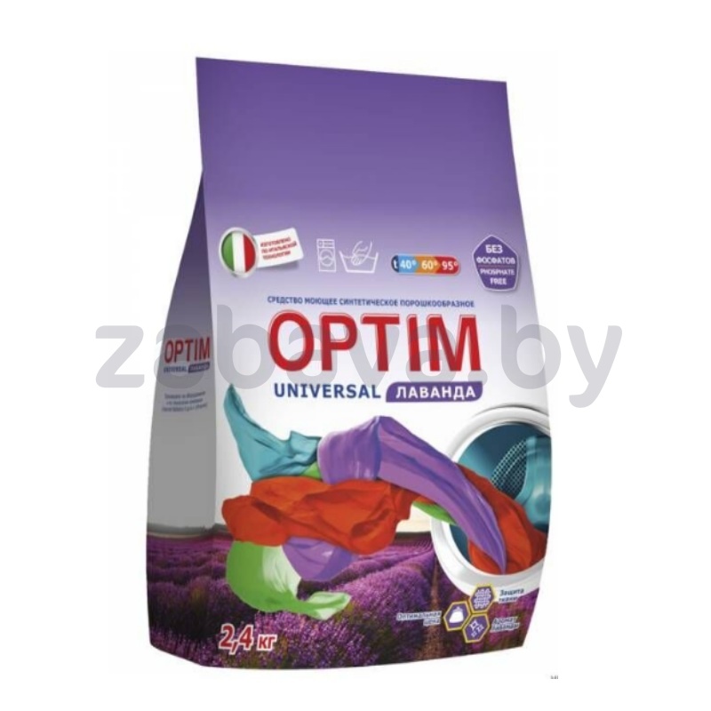Стиральный порошок Optim, 2,4 кг, в ассорт.
