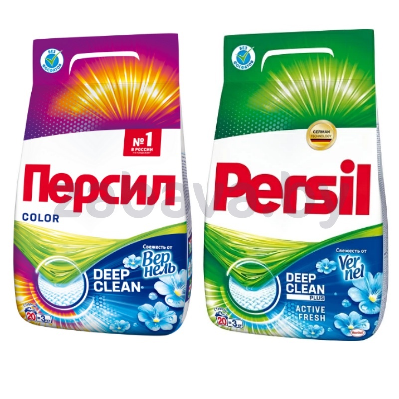 Порошок стиральный Persil Color или свежесть от Vermel для цв., 3 кг