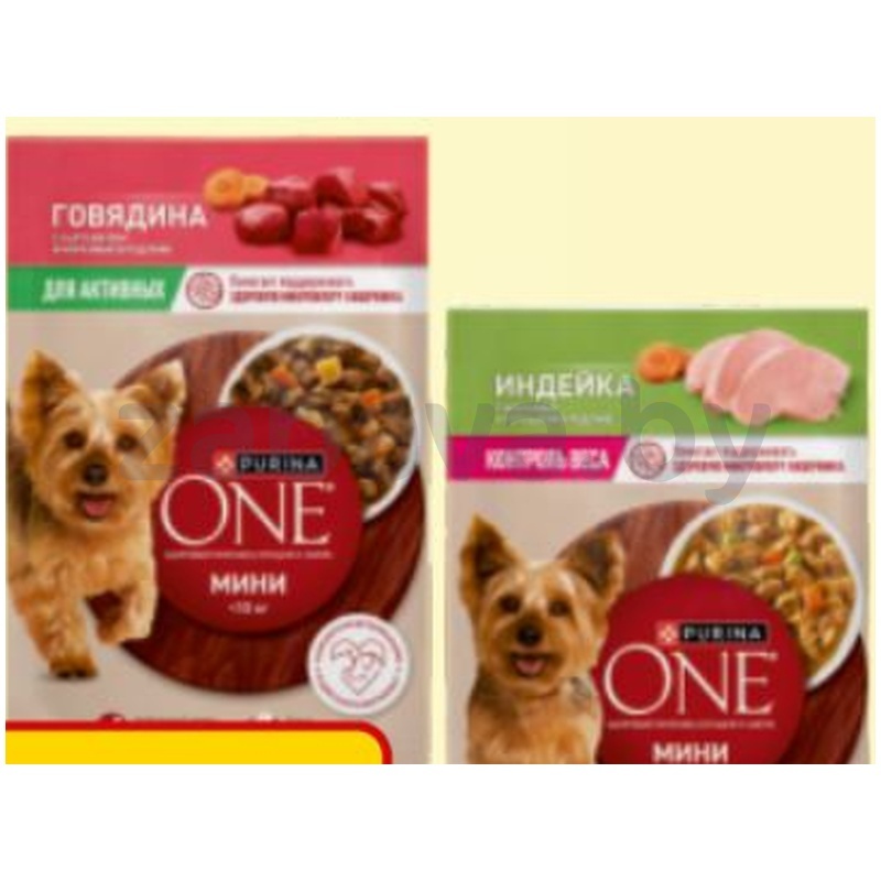 Корм для собак Purina One, 85 г, в ассорт.