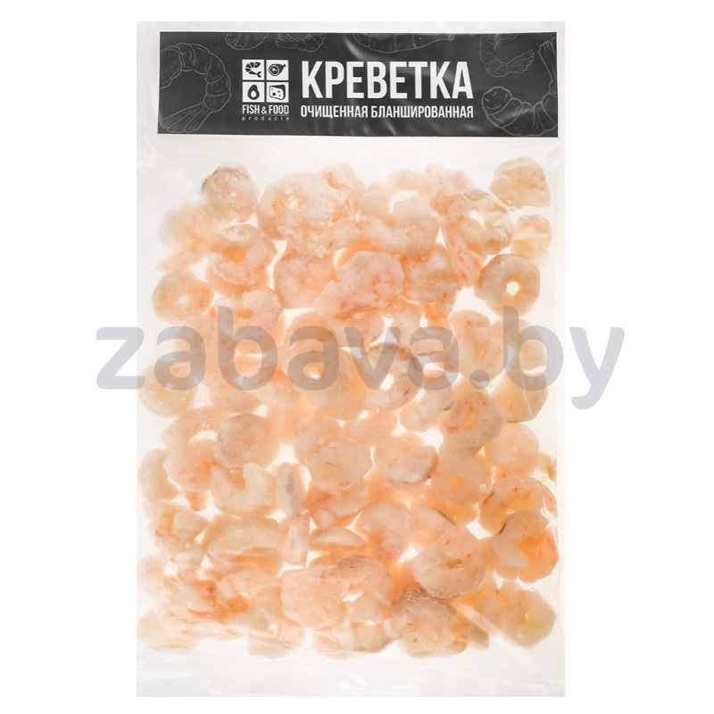 Креветки Fish&Food, 100/200, в/м, очищ., 400 г