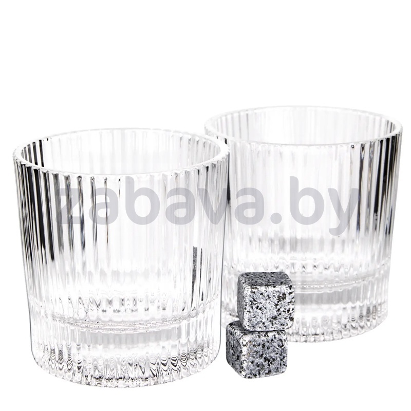Набор бокалов д/виски Makkua Whisky Set IceRib WS103, 2 шт.