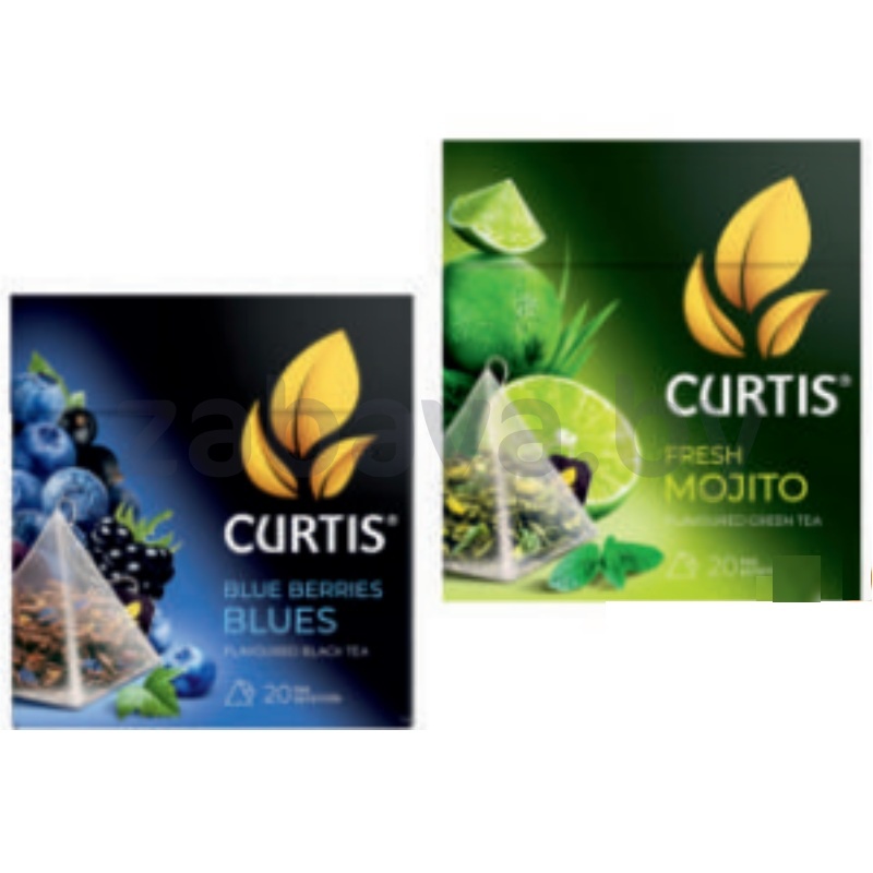 Чай Curtis, Fresh Mojito или Blue Berries Blues, 20 пир.