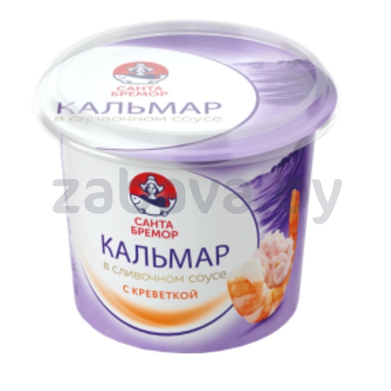 Паста «Санта Бремор», кальмар в слив. соусе с креветкой, 150 г