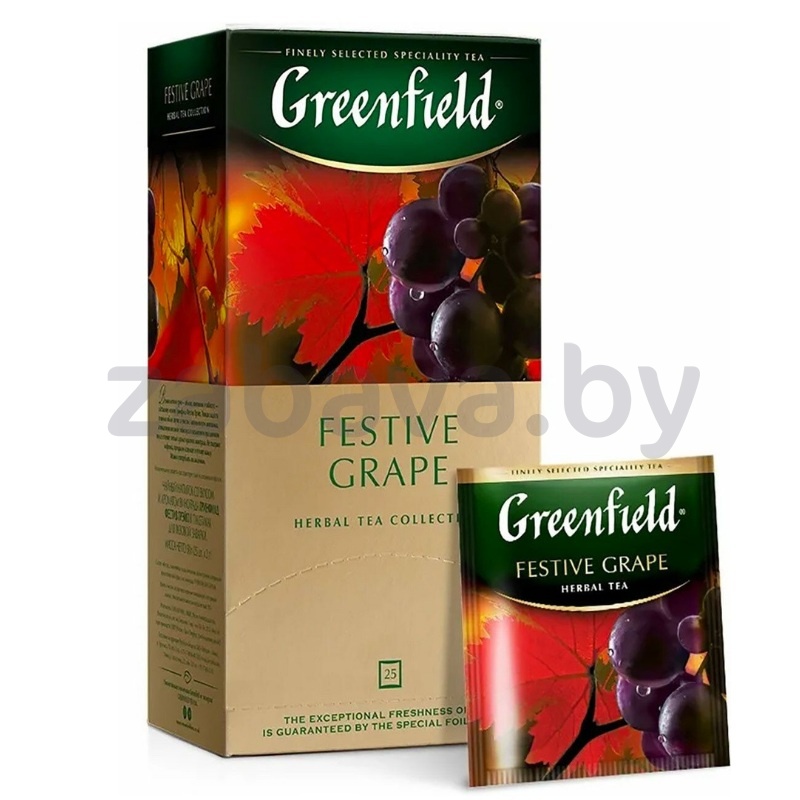 Чай Greenfield Festive Grape, 25 пакетиков по 2 г