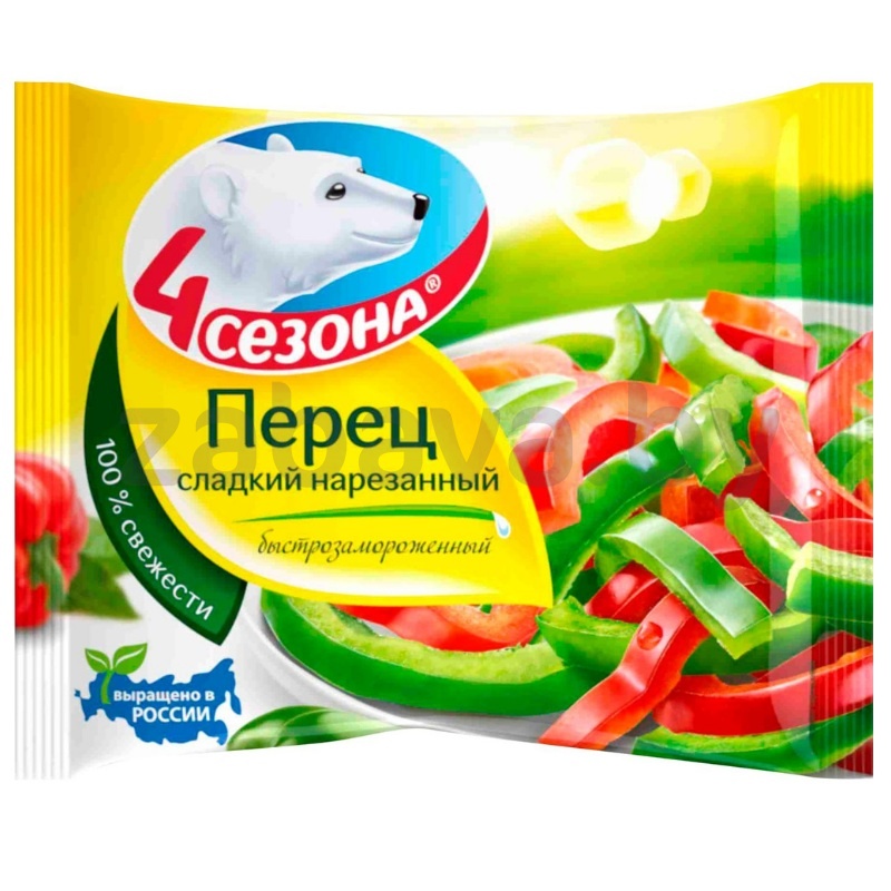 Перец «4 сезона», сладкий, нарез., зам., 400 г