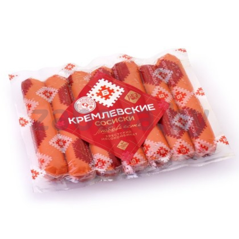 Сосиски «Кремлевские», в/с, 370 г, МК «Брестский»