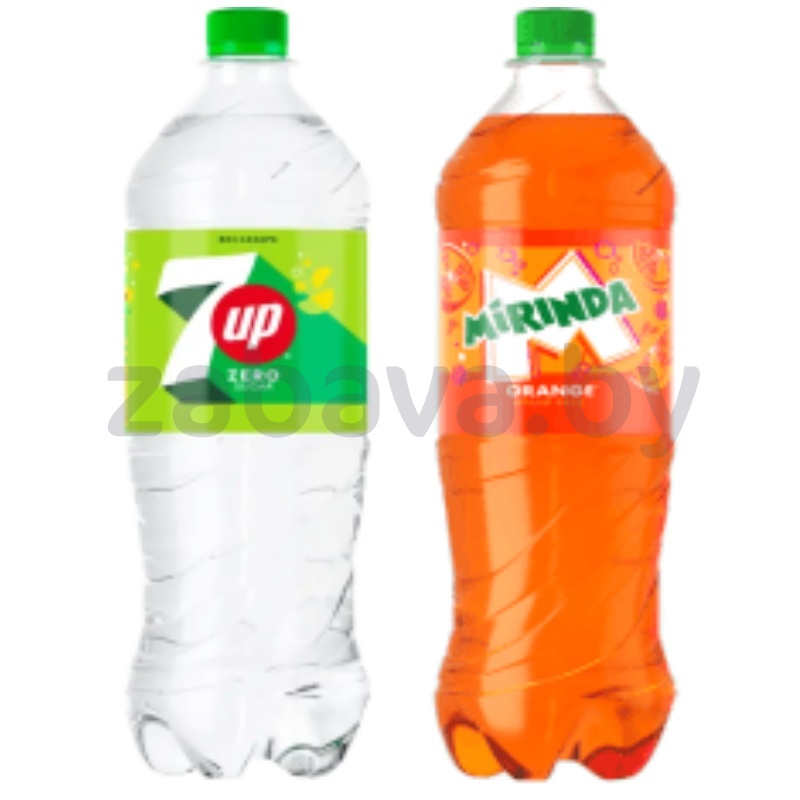 Напиток 7up или Mirinda со вк. апельсина, 1,5 л