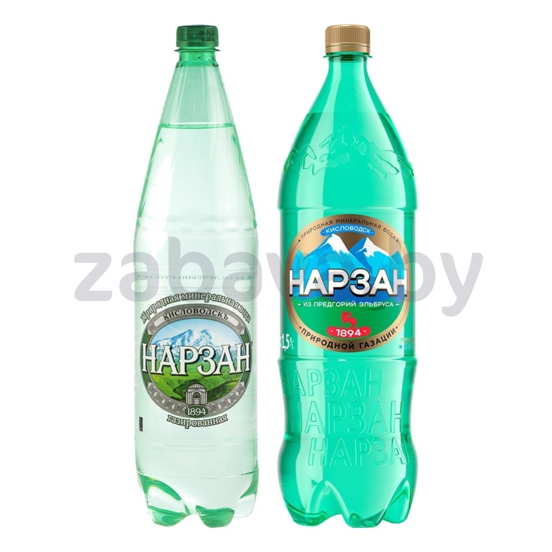 Минеральная вода «Нарзан», газ. или природн. газ., 1,5 л