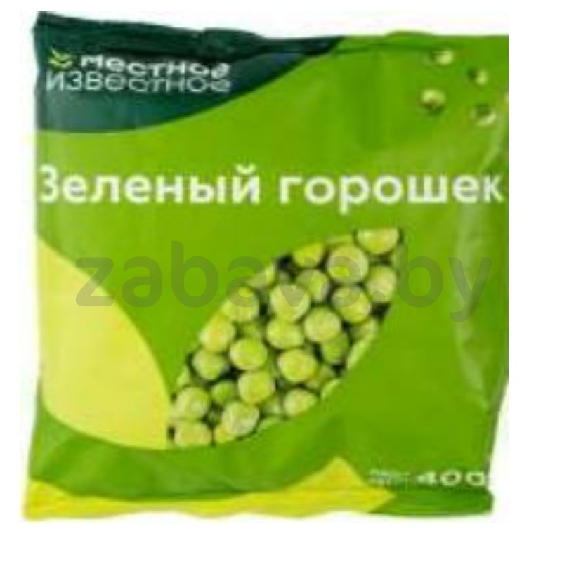 Горошек зеленый «Местное Известное», замор., 400 г