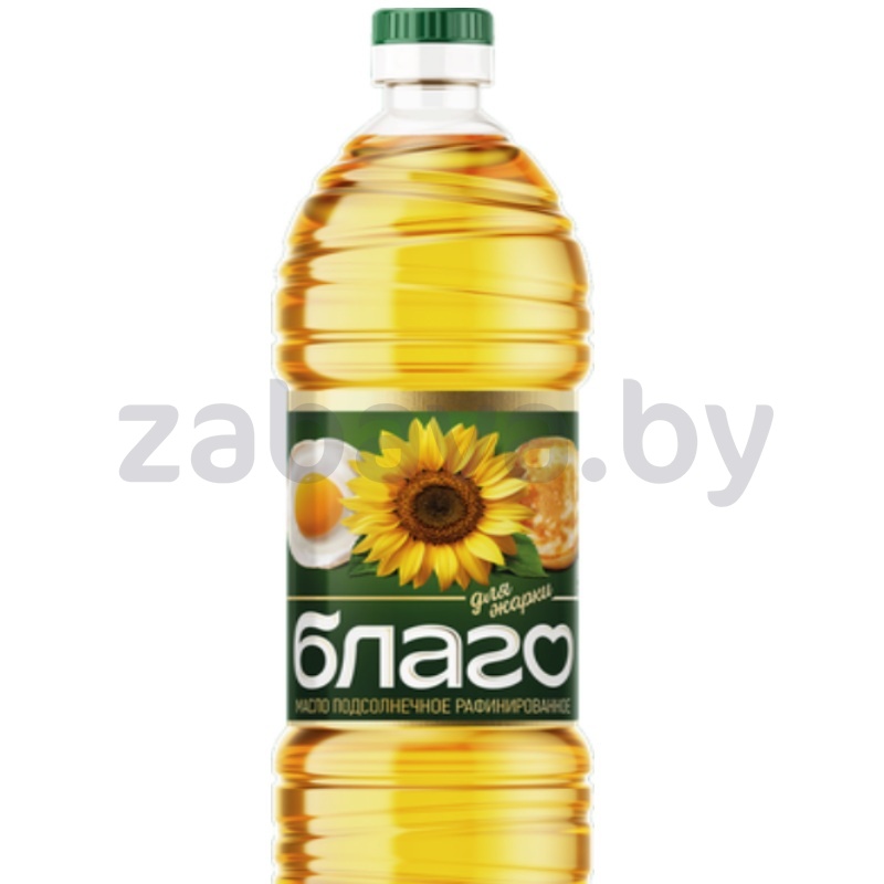Масло подсолнечное «Благо», раф., 1 л