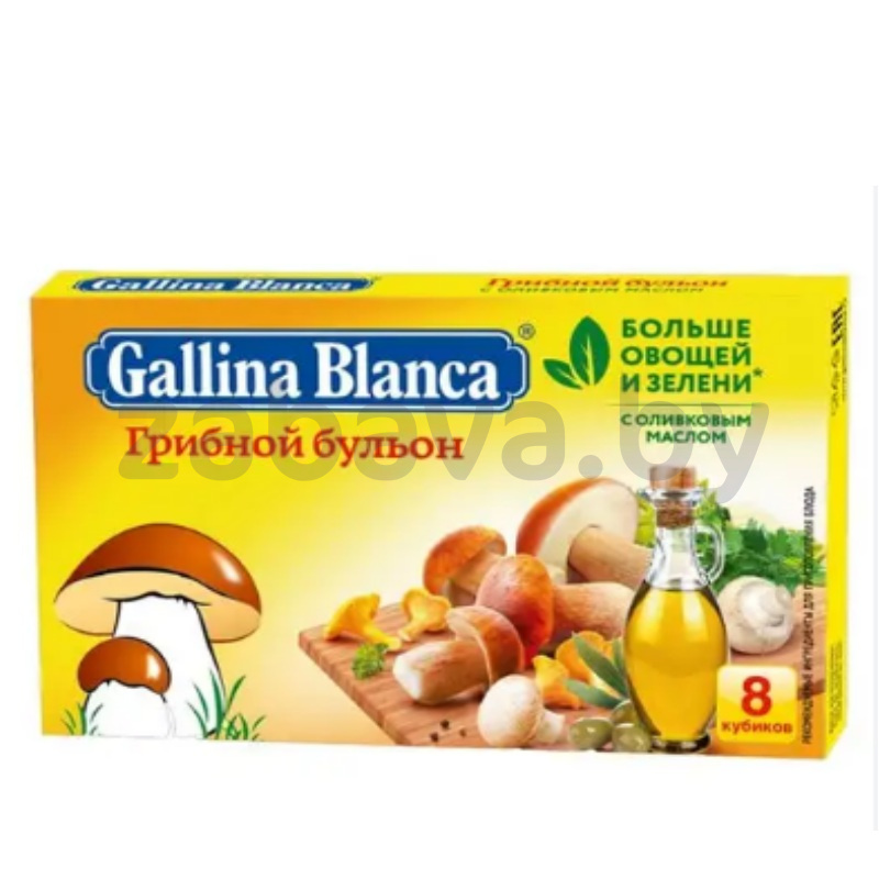 Бульон Gallina Blanca грибной/курин., 8 куб., 80 г