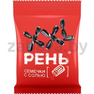 Семена подсолнечника «Рень», жареные с солью, 100 г