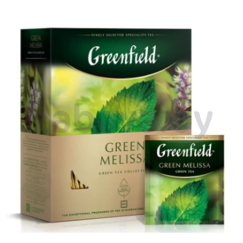 Чай зеленый Greenfield Melissa, 100 пак.