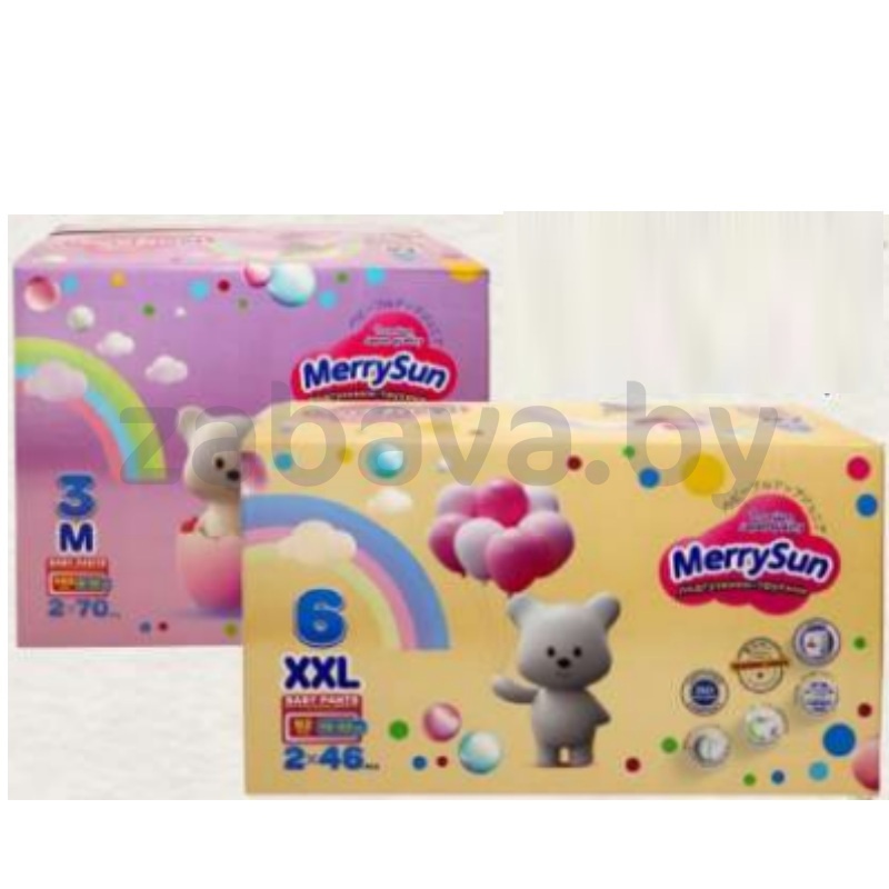 Подгузники-трусики MerrySun premium M/XXL, 140/92 шт.
