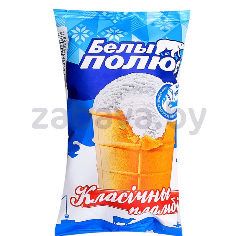 Мороженое «Белы полюс», пломбир классический, РБ, 70 г