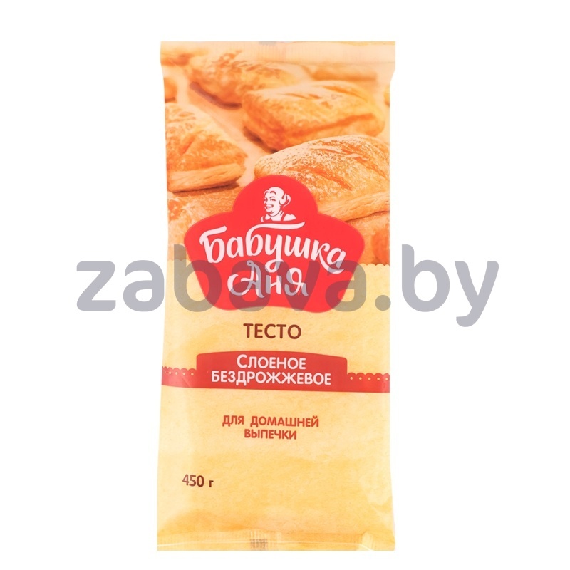 Тесто «Бабушка Аня» слоеное бездрожжевое, 450 г