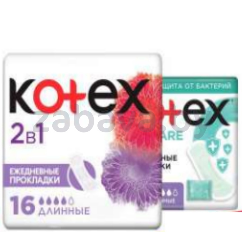 Прокладки ежедневн. Kotex, 16/18 шт.