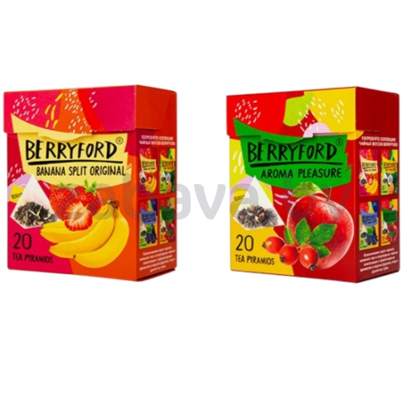 Чай Berryford Banana Split Original или Pleasure, 20 пак.