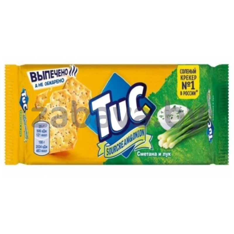 Крекер Tuc, соленый, сметана и лук, 100 г
