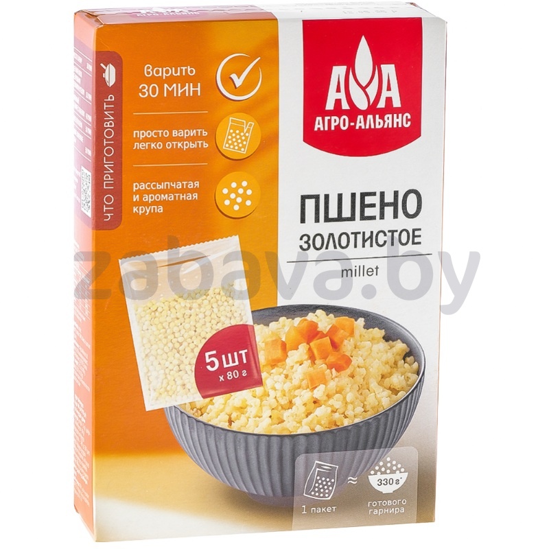 Пшено «Агро-Альянс», в варочных пак., 400 г