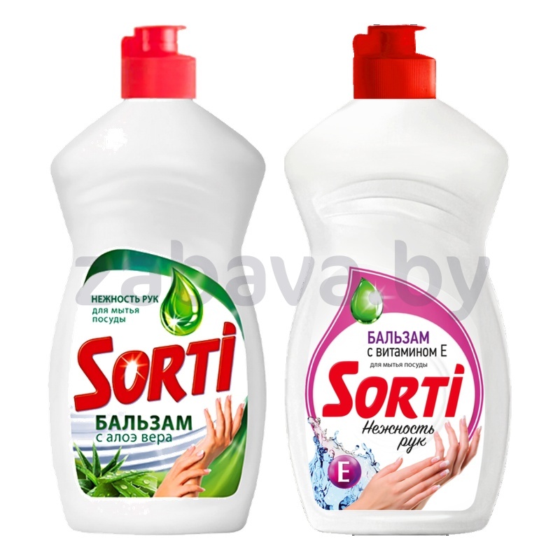 Средство для мытья посуды Sorti, алоэ вера или с вит. Е, 400 г