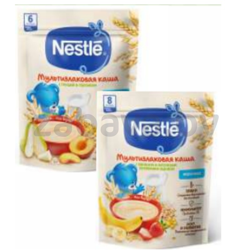 Каша Nestle, мол., мультизлак., 200 г, в ассорт.