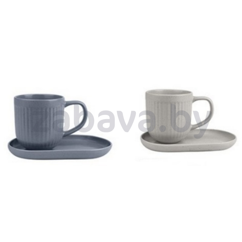 Кружка керамическая Fresca, на подставках, 350 мл, набор из 2 шт.