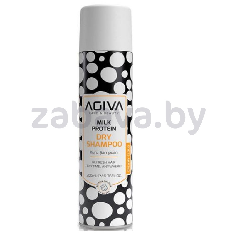 Сухой шампунь для волос Agiva, Milk Protein, 200 мл