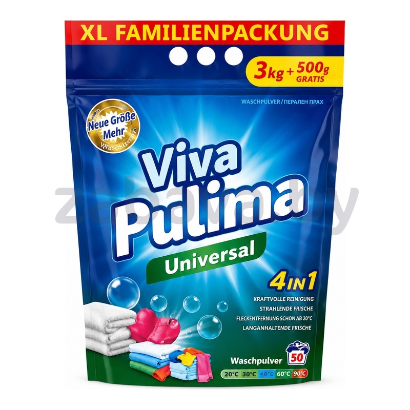 Порошок для стирки белья универсальный Viva Pulima, 3,5 кг