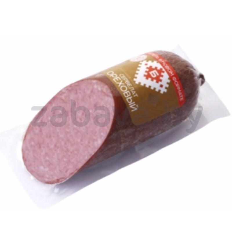 Колбаса «Сервелат ореховый», в/к, в/с, 400 г, «Брестский» МК