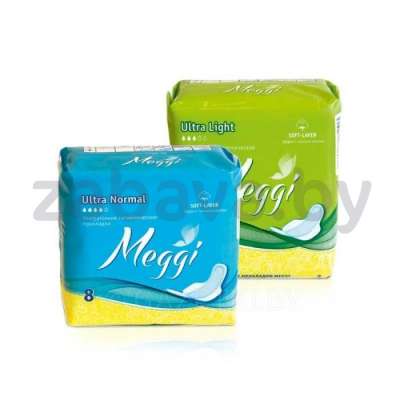 Прокладки Meggi, Ultra Light, 10 шт. или Ultra Normal, 8 шт.