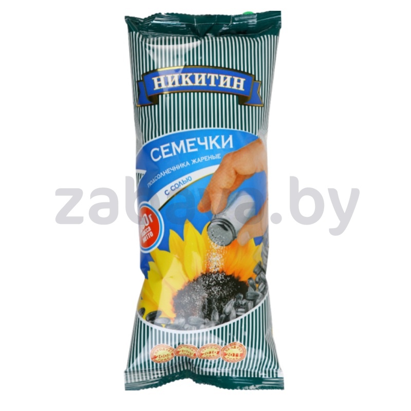 Семечки подсолнечника «Никитин», жар., с солью, 200 г