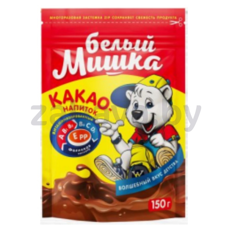 Какао-напиток гранулированный «Белый Мишка», 150 г
