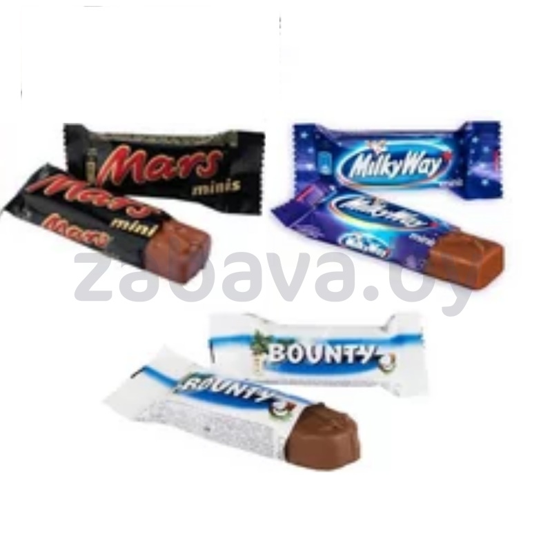 Конфеты Bounty/Mars/MilkyWay Minis, 1 кг
