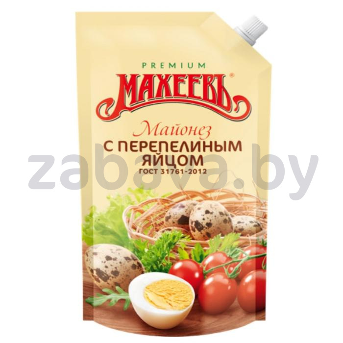 Майонез «Махеевъ», с перепелиным яйцом, 380 г