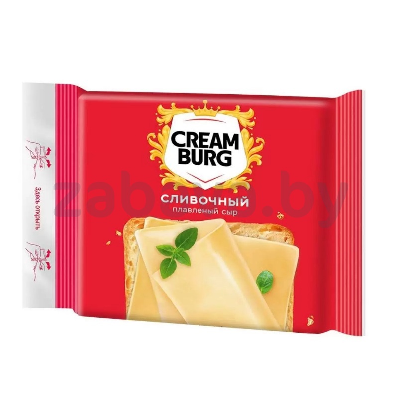Сыр плавленный Creamburg, 45%, 140 г, в ассорт.