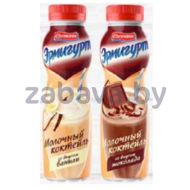 Коктейль молочный «Эрмигурт», 2,5%, 280 г, шоколад/ваниль, 3 шт.
