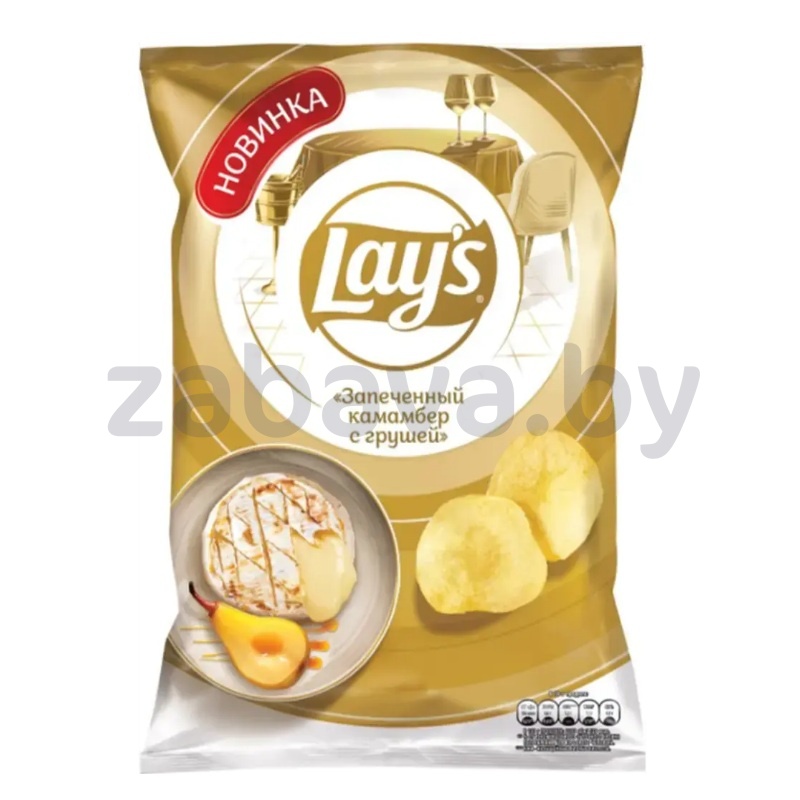 Чипсы Lay`s, запеченный камамбер с грушей, 105 г