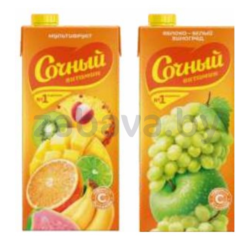 Напиток «Сочный витамин», яблоко и бел. виногр. или мультифр., 1,95 л