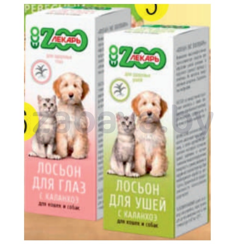 Лосьон для ушей «Эко ZooЛекарь» для кошек и собак, 30 мл, в ассорт.