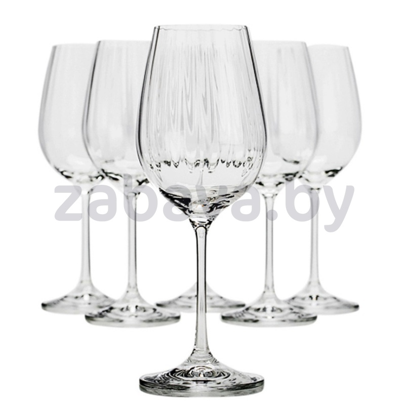 Набор бокалов Bohemia Crystal, Tulipa Optic, 6 шт., 350 мл