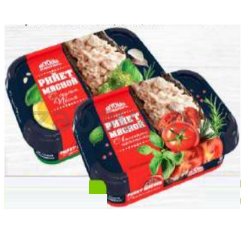 Рийет мясной, вар., с вял. томат. или с соусом песто, 200 г, «Слуцкий» МК