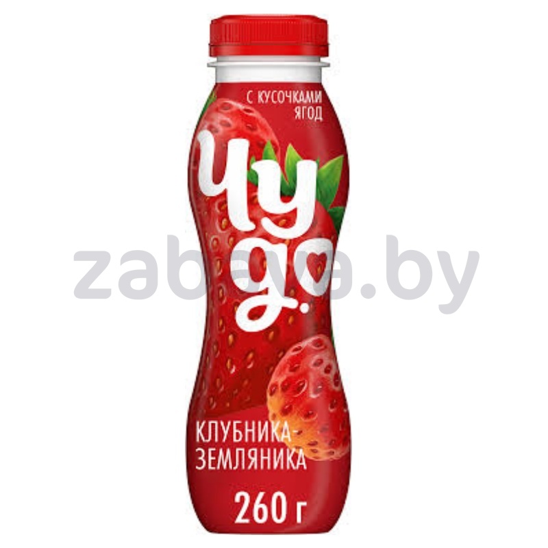 Йогурт «Чудо», 1,9%, клубника-земляника, 260 г