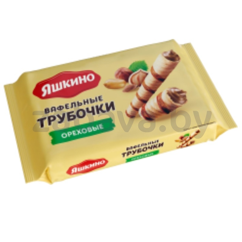 Вафельные трубочки «Яшкино», ореховые, 190 г